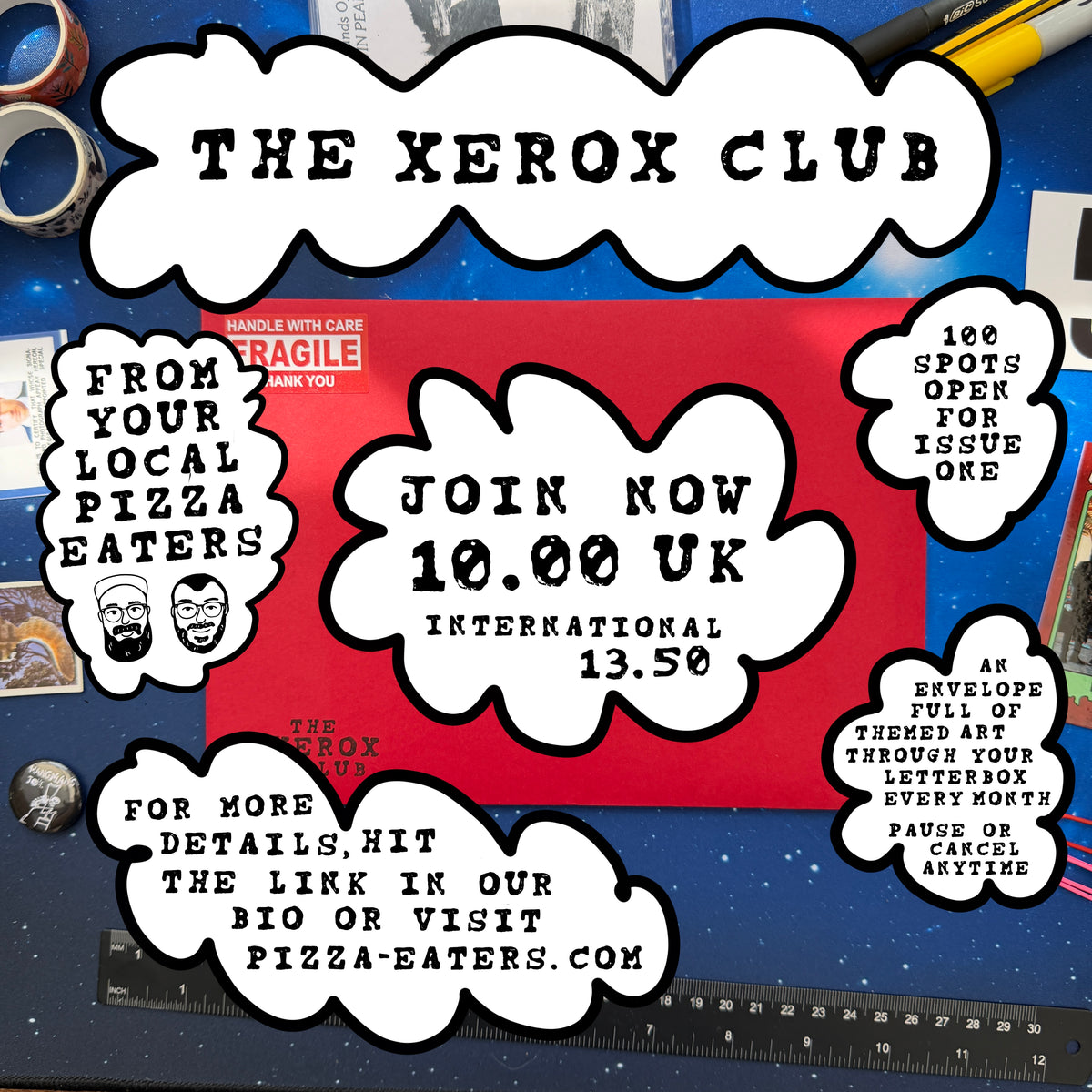 The Xerox Club - A Pizza Eaters Snail Mail Subscription